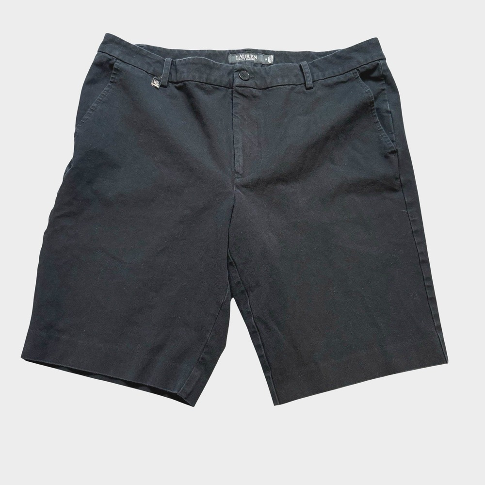 Ralph Lauren Shorts Women Black‎ Size 14